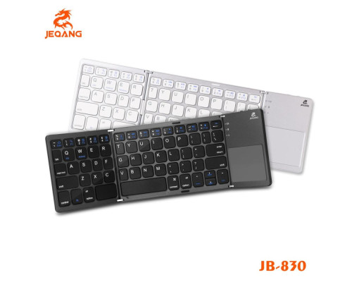 Клавіатура бездротова JEQANG JB-830 Foldable Bluetooth with touchpad Колір Cірий 2020000457541 ma35639_3534216