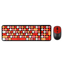 Бездротова Клавіатура і Миша TWolf TF350 Colorful Образец Чорний/Червоний ma33648_3210183