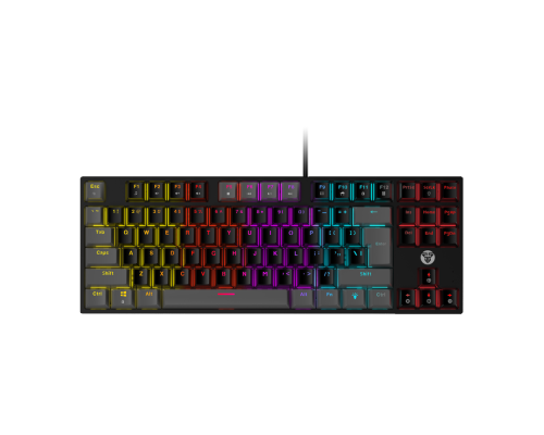 Клавіатура Ігрова Fantech ATOM MK876 Red Switch Колір Чорно/Сірий