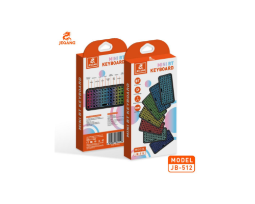Клавіатура бездротова JJEQANG JB-512 bluetooth (RGB) mini keyboard Уцінка Колір Чорний 2020000480624 ma38291_3668113