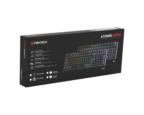 Клавіатура Ігрова Fantech ATOM96 MK890 Red Switch Колір Чорно/Сірий