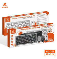Бездротова Клавіатура і Миша JEQANG JB-326 dual-mode, battery Колір Сірий 6906879813267 ma36840_3609342