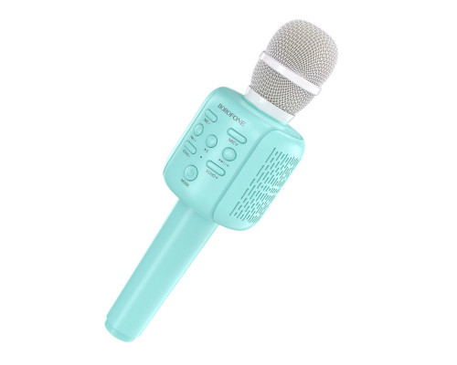 Портативна колонка BOROFONE BF1 Rhyme karaoke microphone Blue