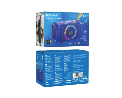 Портативна колонка BOROFONE BR17 Cool sports wireless speaker Blue (BR17U)