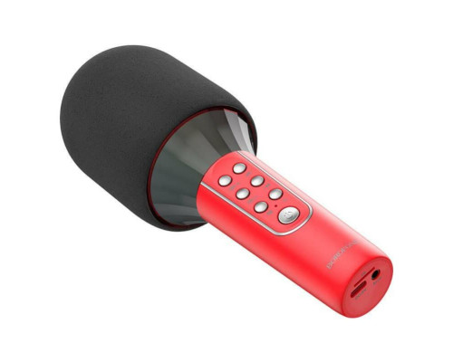 Портативна колонка BOROFONE BFK2 Elf karaoke microphone Red