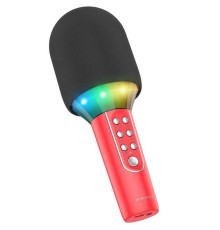 Портативна колонка BOROFONE BFK2 Elf karaoke microphone Red