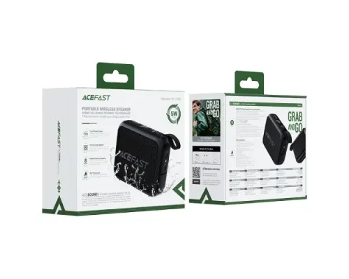 Акустична система ACEFAST K4 Go portable wireless speaker Black mag-6974316285113153337