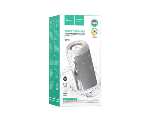 Портативна колонка HOCO BS48 Artistic sports BT speaker Gray (6931474762276)