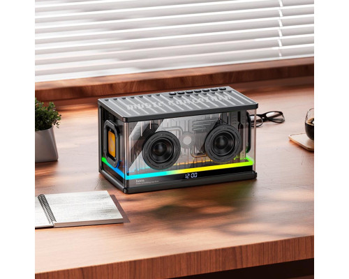 Портативна колонка HOCO BS62 Flash cold energy 2.1 desktop BT speaker Black (6942007629836)