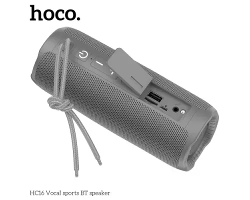 Акустична система HOCO HC16 Vocal sports BT speaker Gray mag-6931474791474144437