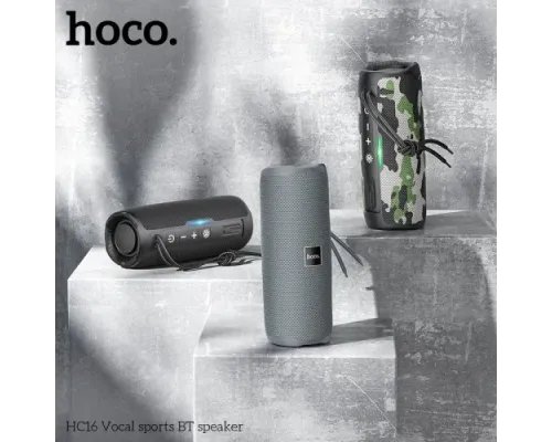 Акустична система HOCO HC16 Vocal sports BT speaker Gray mag-6931474791474144437