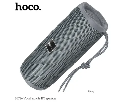 Акустична система HOCO HC16 Vocal sports BT speaker Gray mag-6931474791474144437