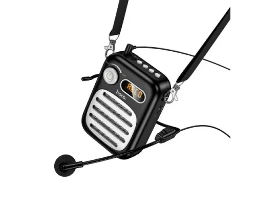 Акустична система HOCO L23 Lemony speaker with wired microphone Black mag-6942007672160152830