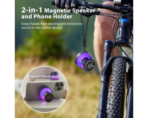 Акустична система XO F62 mini Magnetic Portable Bluetooth Audio 5W Чорна mag-6920680861804140428