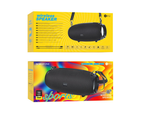 Портативна колонка BOROFONE BR12 Amplio sports wireless speaker Black