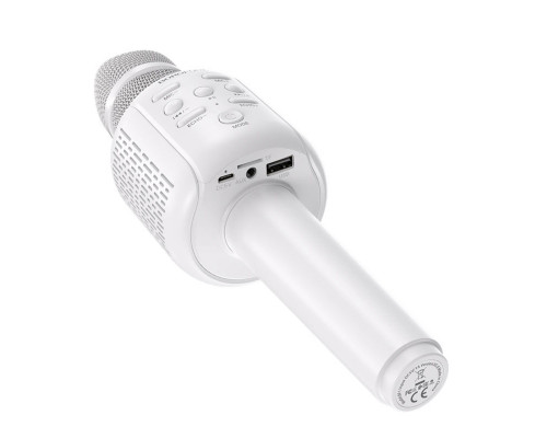 Портативна колонка BOROFONE BF1 Rhyme karaoke microphone White