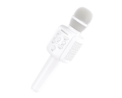 Портативна колонка BOROFONE BF1 Rhyme karaoke microphone White