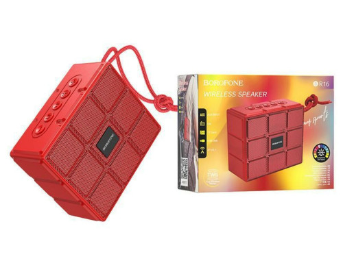 Портативна колонка BOROFONE BR16 Gage sports wireless speaker Red