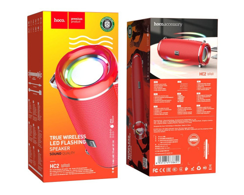 Портативна колонка HOCO HC2 Xpress sports BT speaker Red (6931474738691)