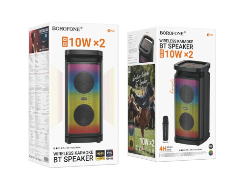 Портативна колонка BOROFONE BP25 Vida BT speaker with microphone Black (6941991119422)