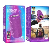 Акустична система BOROFONE BR37 Noble sports BT speaker фіолетова mag-6941991107191152220