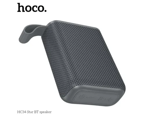 Акустична система HOCO HC34 Star BTspeaker Gray mag-6942007652209152407