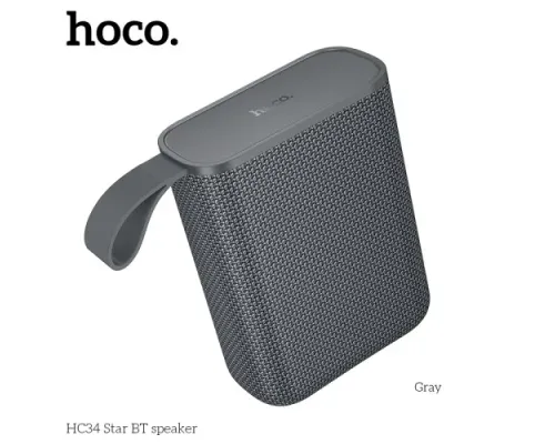 Акустична система HOCO HC34 Star BTspeaker Gray mag-6942007652209152407