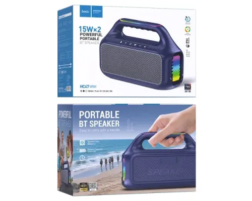Акустична система HOCO HC47 Delight BT speaker Blue mag-6942007673297153800