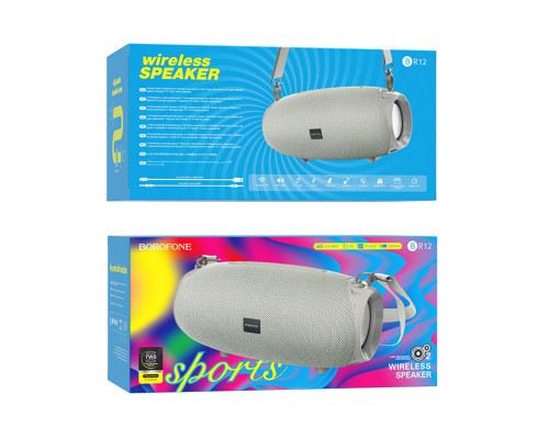 Портативна колонка BOROFONE BR12 Amplio sports wireless speaker Grey