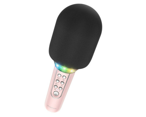 Портативна колонка BOROFONE BFK2 Elf karaoke microphone Pink