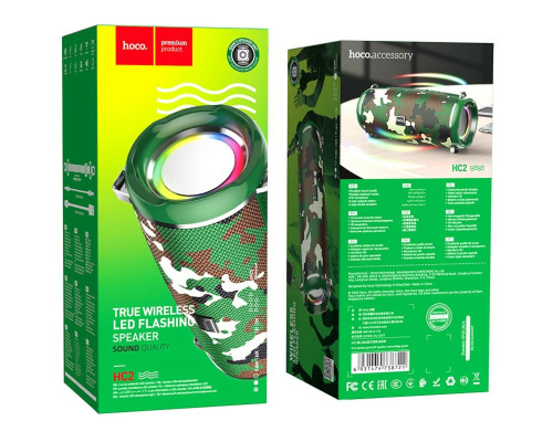 Портативна колонка HOCO HC2 Xpress sports BT speaker Camouflage Green (6931474738721)