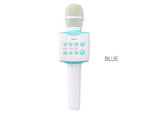 Портативна колонка HOCO BK5 Cantando karaoke microphone Blue