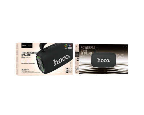 Портативна колонка HOCO HC25 Radiante sports BT speaker Black (6942007618847)