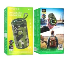 Акустична система BOROFONE BR37 Noble sports BT speaker зелений камуфляж mag-6941991107214152221
