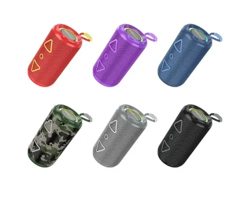 Акустична система BOROFONE BR37 Noble sports BT speaker зелений камуфляж mag-6941991107214152221