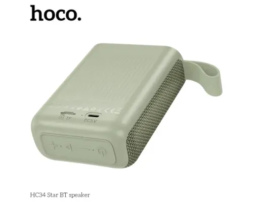 Акустична система HOCO HC34 Star BTspeaker Green mag-6942007652216152318