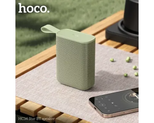 Акустична система HOCO HC34 Star BTspeaker Green mag-6942007652216152318