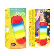Акустична система BOROFONE BR25 Crazy sound colorful luminous червона mag-6974443386516145029