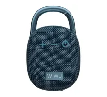 Акустична система WiWU H3 Clip Fun Portable Wireless Speaker Blue mag-6977703650716153591