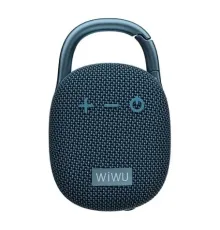 Акустична система WiWU H3 Clip Fun Portable Wireless Speaker Blue mag-6977703650716153591