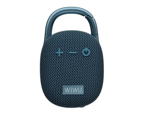 Акустична система WiWU H3 Clip Fun Portable Wireless Speaker Blue mag-6977703650716153591