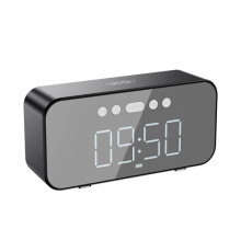 Акустична система XO F41 Mirror Clock Bluetooth Speaker Чорна mag-6920680846139140361