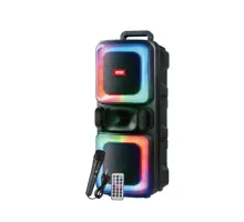 Акустична система XO F55 Boat Double 8-inch Horn RGB Bluetooth Speaker 20W Чорна mag-6920680858453147307