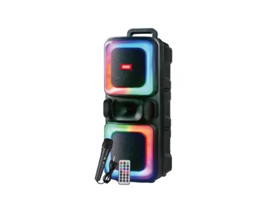 Акустична система XO F55 Boat Double 8-inch Horn RGB Bluetooth Speaker 20W Чорна mag-6920680858453147307