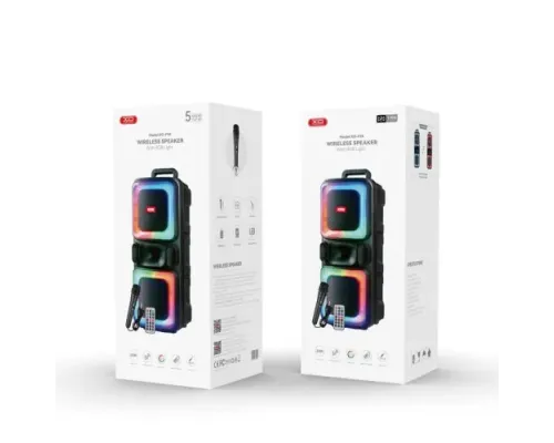 Акустична система XO F55 Boat Double 8-inch Horn RGB Bluetooth Speaker 20W Чорна mag-6920680858453147307