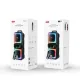 Акустична система XO F55 Boat Double 8-inch Horn RGB Bluetooth Speaker 20W Чорна mag-6920680858453147307