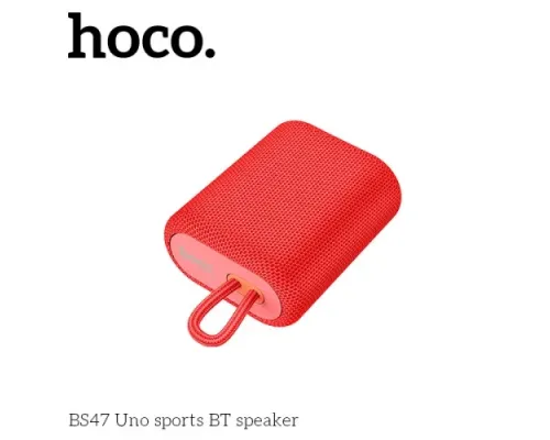 Акустична система HOCO BS47 Uno sports BT speaker Red mag-6931474755988145074