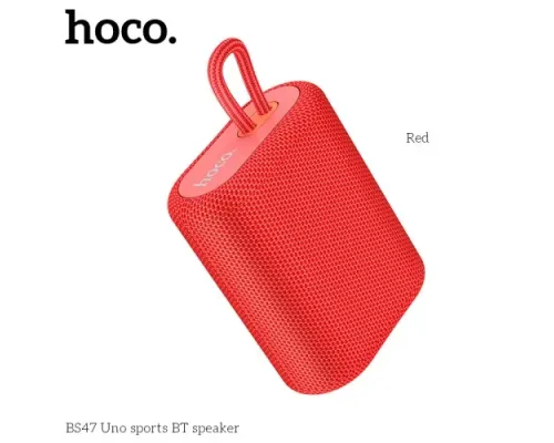 Акустична система HOCO BS47 Uno sports BT speaker Red mag-6931474755988145074