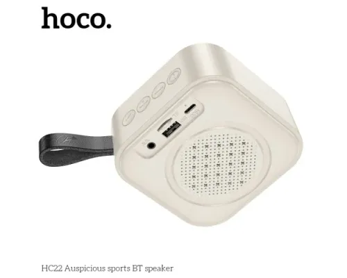 Акустична система HOCO HC22 Auspicious sports BT speaker Paint White mag-6931474798893151173