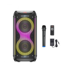 Портативна колонка HOCO DS54 Precious RGB light BT speaker Black